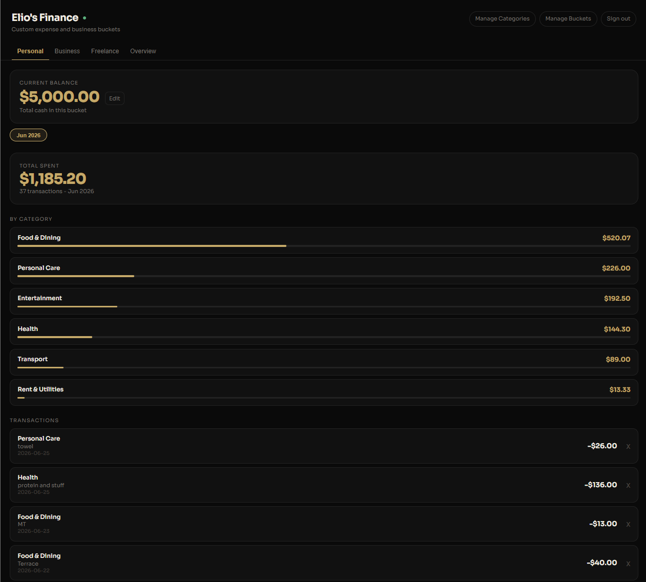 Finance Tracker